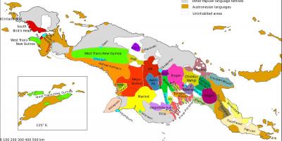 نقشه از پاپوآ گینه نو زبان