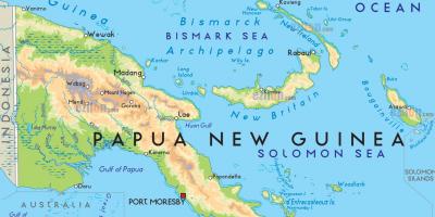 نقشه از پورت مورسبی پاپوآ گینه نو